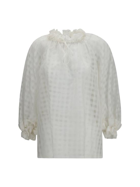 26SS 사라로카 블라우스 S1A1598SA20260 99 WHITE