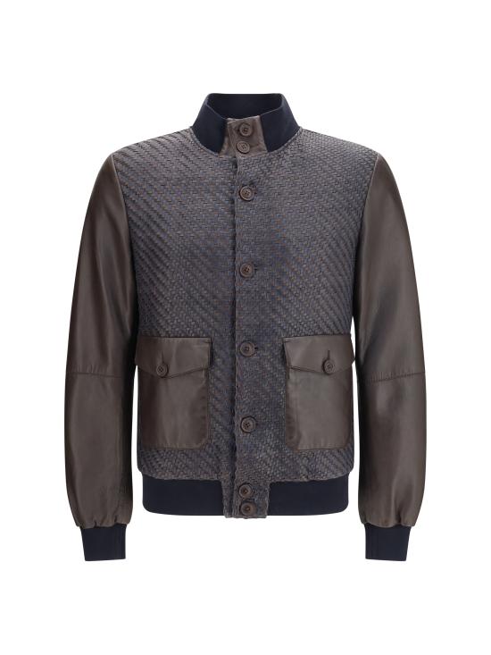 26SS 스워드 6.6.44 가죽 자켓 SE265524INTR MIX10 BROWN