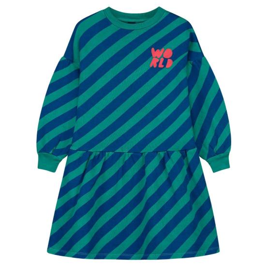  [키즈] Bonmot 원피스 본모 키즈 사선 스트라이프 반팔 드레스