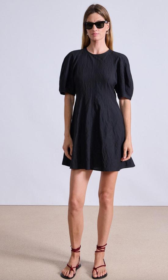  어피스 어파트 숏 원피스 Apiece Apart 베티나 미니 드레스 블랙