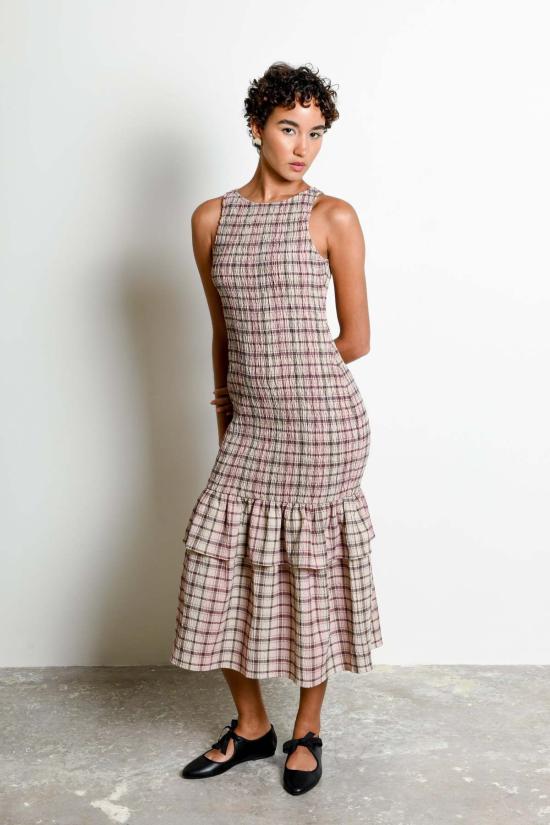  Untitled in Motion 롱 원피스 무제 인 모션 애니 드레스 페탈 플래드