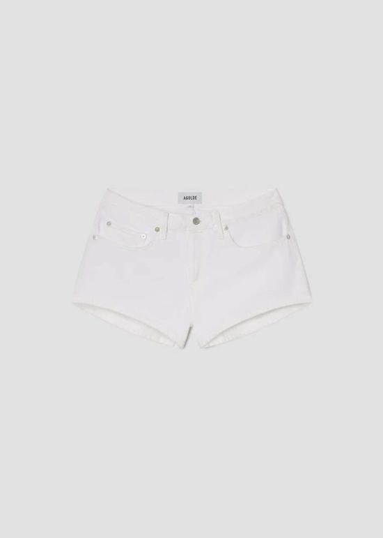  에이골디 데님 숏팬츠 아골드 로우 라이즈 파커 쇼트 마시멜로 - AGOLDE