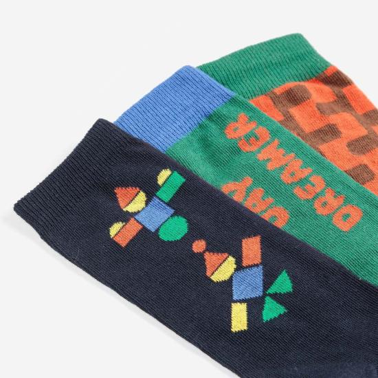  [키즈] 보보쇼즈 발목 양말 키즈 보보 초스 데이 드리머 양말 3팩 - BOBO CHOSES