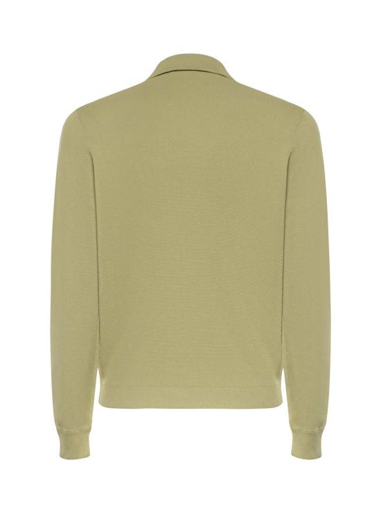  오트리 자켓 비스코스 니트 오버셔츠 (로고 포함, 그린) - AUTRY