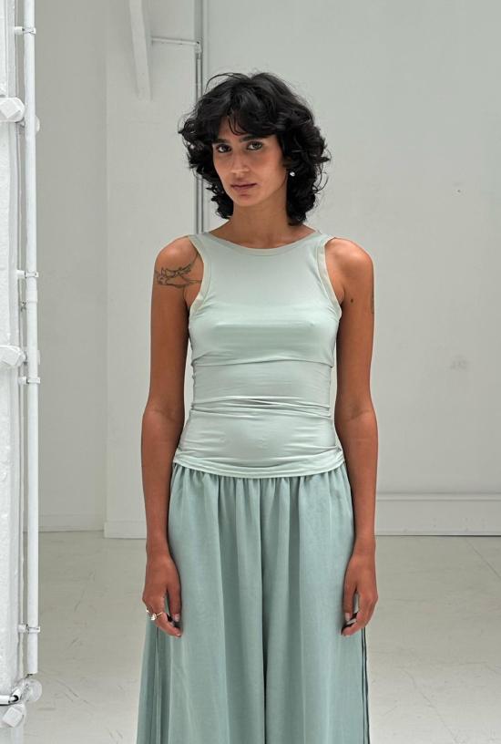  샘디 민소매 티셔츠 사엠디 올리 탑 - SAEMDI