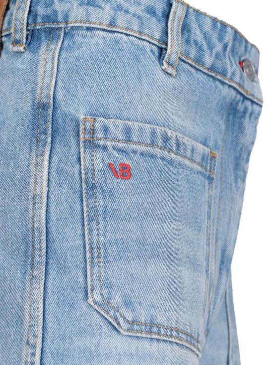  빅토리아 베컴 데님 팬츠 알리나 스트레이트 진 페일 블루 워시 - VICTORIA BECKHAM