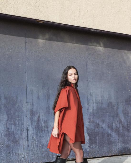  Athena Newton 블라우스 아테나 뉴턴 코튼 스모크  오버사이즈 원사이즈 탑 - OTHER BRANDS