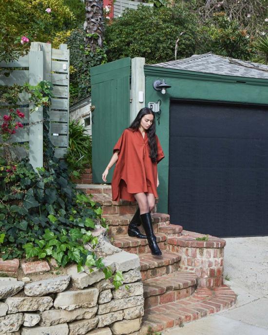  Athena Newton 블라우스 아테나 뉴턴 코튼 스모크  오버사이즈 원사이즈 탑 - OTHER BRANDS