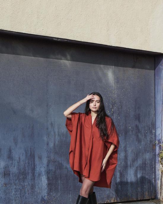  Athena Newton 블라우스 아테나 뉴턴 코튼 스모크  오버사이즈 원사이즈 탑 - OTHER BRANDS