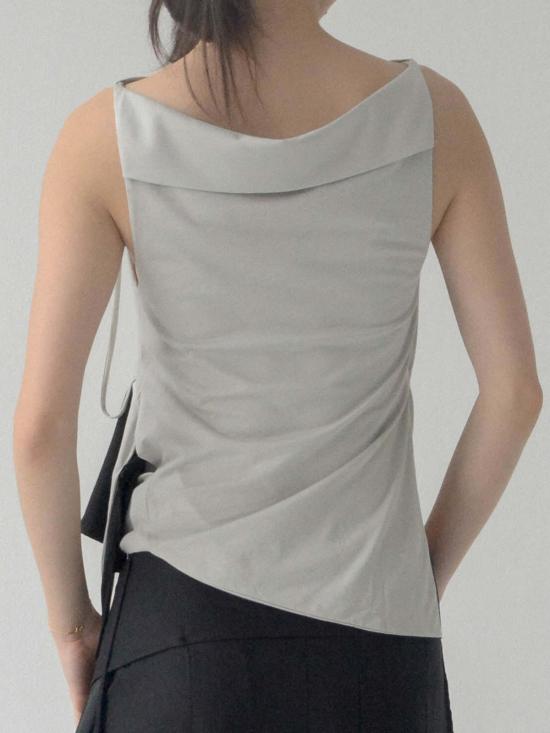  CARO CHIA 블라우스 카로 치아 팔로 드레이프 탑 - OTHER BRANDS