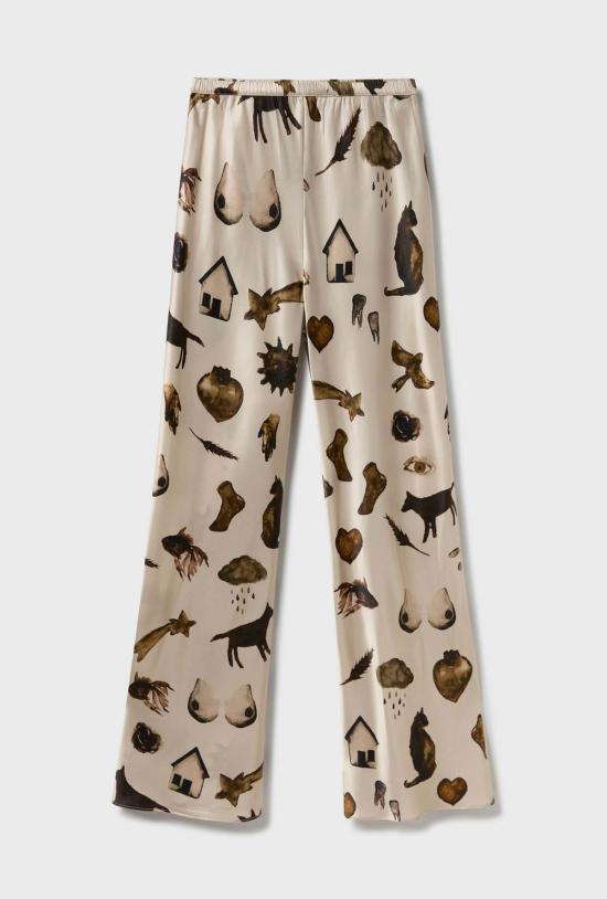  실크 런드리 팬츠 바이어스 컷  미라클 헤이즐넛 - SILK LAUNDRY