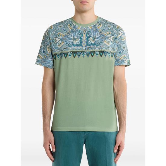 26SS 에트로 셔츠 AKI12 MRMA002 X0890 GREEN BLUE - ETRO