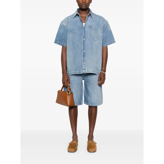 26SS 세븐포올맨카인드 데님 숏팬츠 7TI00E35 WIDE LEG 1DS BLUE - 7 FOR ALL MANKIND