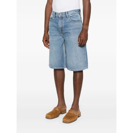 26SS 세븐포올맨카인드 데님 숏팬츠 7TI00E35 WIDE LEG 1DS BLUE - 7 FOR ALL MANKIND