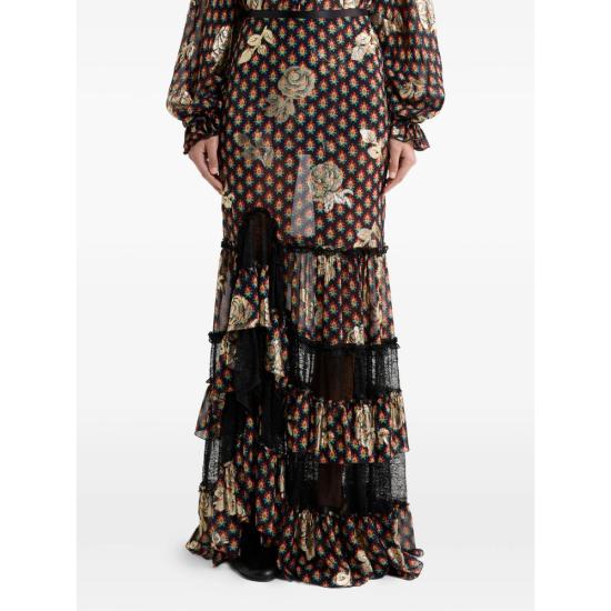 26SS 에트로 롱 스커트 99SAA84 WRFA0193 X0811 BLACK - ETRO