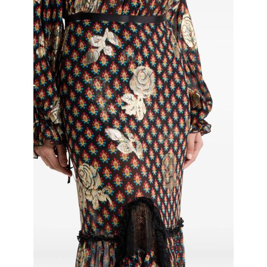 26SS 에트로 롱 스커트 99SAA84 WRFA0193 X0811 BLACK - ETRO