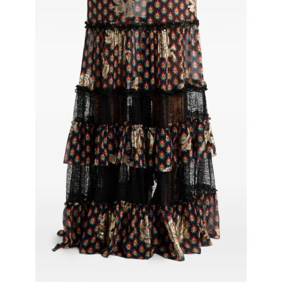 26SS 에트로 롱 스커트 99SAA84 WRFA0193 X0811 BLACK - ETRO