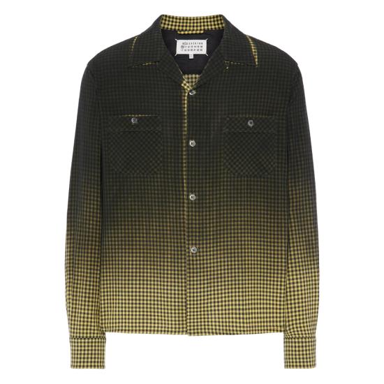 26SS 마르지엘라 긴팔 셔츠 M35691 S50DT0069 001F BLACK YELLOW