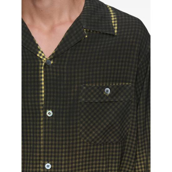 26SS 마르지엘라 긴팔 셔츠 M35691 S50DT0069 001F BLACK YELLOW - MAISON MARGIELA