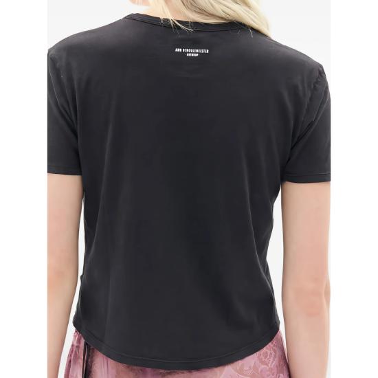 26SS 앤 드뮐미스터 반팔 티셔츠 B0013923 FA740 098 BLACK - ANN DEMEULEMEESTER