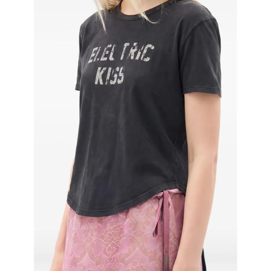 26SS 앤 드뮐미스터 반팔 티셔츠 B0013923 FA740 098 BLACK - ANN DEMEULEMEESTER