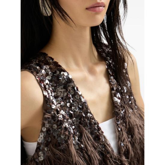 26SS 브루넬로 쿠치넬리 민소매 티셔츠 MQ985HW606 C3653 BROWN - BRUNELLO CUCINELLI