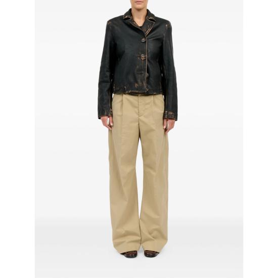 26SS MM6 메종마르지엘라 가죽 자켓 M07021 S62AN0182 900 BLACK NEUTRALS - MM6 MAISON MARGIELA