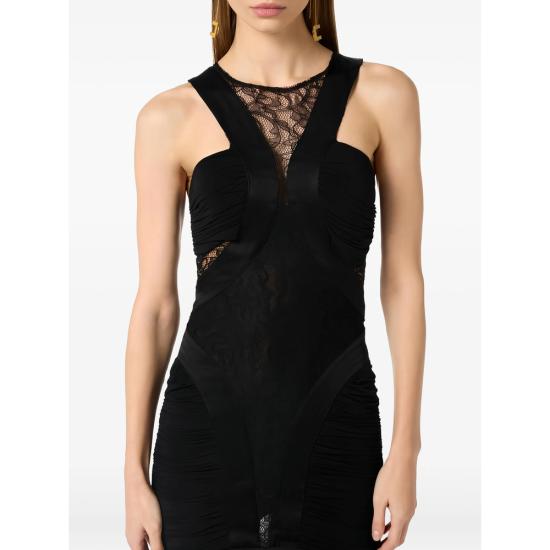 26SS 엘리자베타프랜치 롱 원피스 ABR4562E2 110 BLACK - ELISABETTA FRANCHI