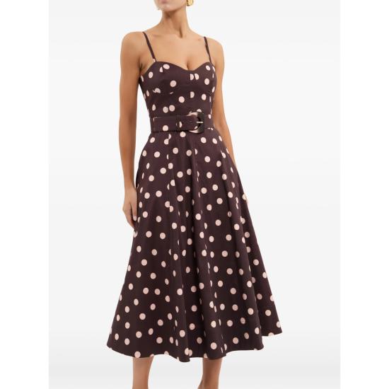 26SS 레베카 밸런스 롱 원피스 2601 1712 POLKA BROWN - REBECCA VALLANCE