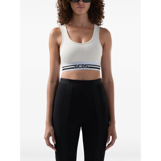 26SS 지씨디에스 민소매 티셔츠 Z0WEQG057J012 WHBLK WHITE - GCDS