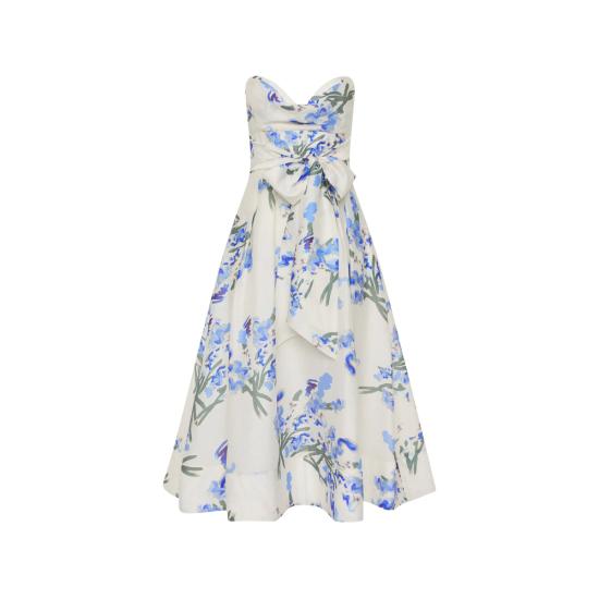 26SS 레베카 밸런스 롱 원피스 2601 1465 PRINT WHITE BLUE - REBECCA VALLANCE