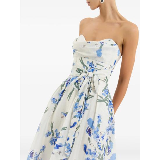 26SS 레베카 밸런스 롱 원피스 2601 1465 PRINT WHITE BLUE - REBECCA VALLANCE