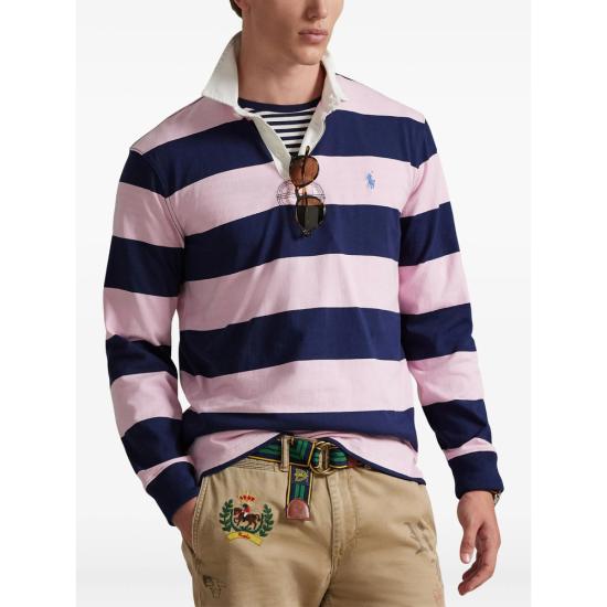 26SS 랄프 로렌 폴로 티셔츠 710717116501 CAPNA PINK BLUE - RALPH LAUREN