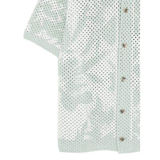 26SS 알테아 반팔 셔츠 2651121 40 GREEN WHITE - ALTEA