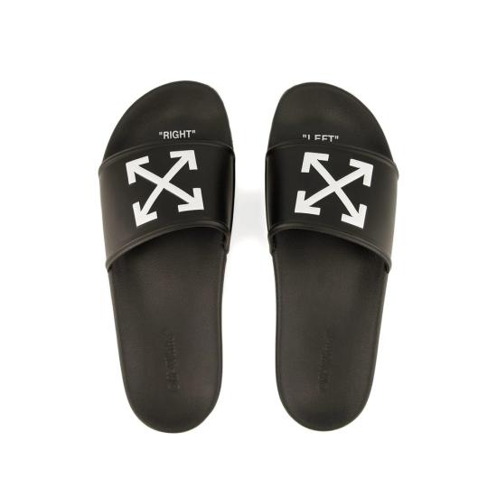 26SS 오프화이트 뮬/슬리퍼 M003C9M001 BLKWH BLACK - OFF WHITE