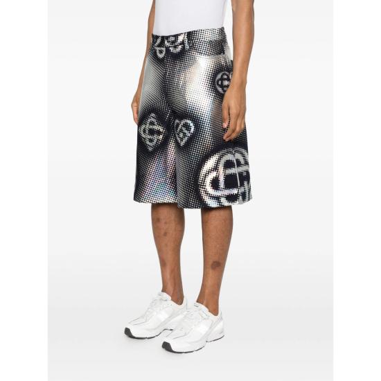 26SS 카사블랑카 데님 숏팬츠 SS26 TR 425 01 INDMO BLACK SILVER - CASABLANCA