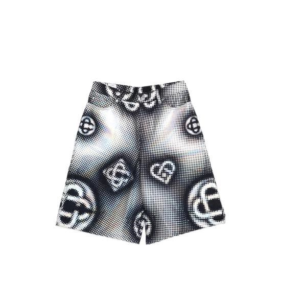 26SS 카사블랑카 데님 숏팬츠 SS26 TR 425 01 INDMO BLACK SILVER