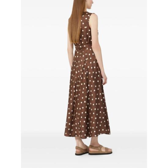 26SS 에스막스마라 롱 원피스 SMMMARTINA 061 002 BROWN WHITE - 'S MAX MARA