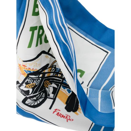 26SS 팜 리오 숄더백 358437 L0153 WHITE BLUE - FARM RIO