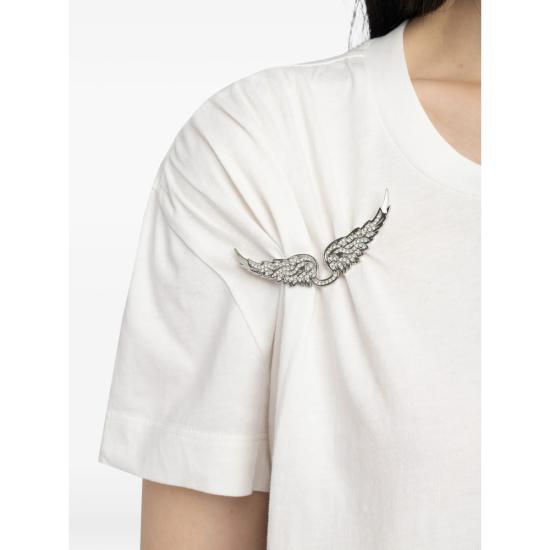 26SS 자딕앤볼테르 반팔 티셔츠 JWTS02871 JUDO WHITE - ZADIG & VOLTAIRE