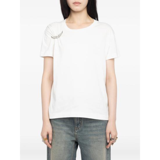 26SS 자딕앤볼테르 반팔 티셔츠 JWTS02871 JUDO WHITE - ZADIG & VOLTAIRE