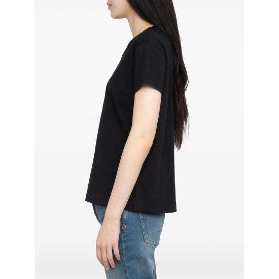 26SS 자딕앤볼테르 반팔 티셔츠 JWTS02871 BLACK - ZADIG & VOLTAIRE