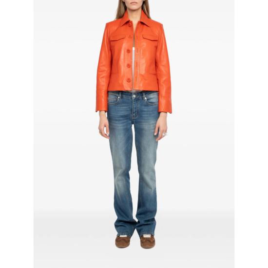 26SS 자딕앤볼테르 가죽 자켓 RWOW01244 TANGE ORANGE - ZADIG & VOLTAIRE