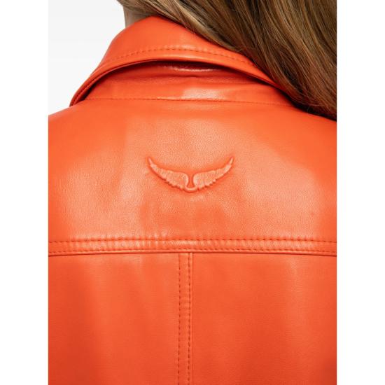 26SS 자딕앤볼테르 가죽 자켓 RWOW01244 TANGE ORANGE - ZADIG & VOLTAIRE