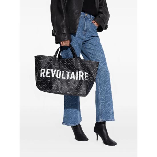 26SS 자딕앤볼테르 토트백 LWBA04342 BLACK BLACK WHITE - ZADIG & VOLTAIRE
