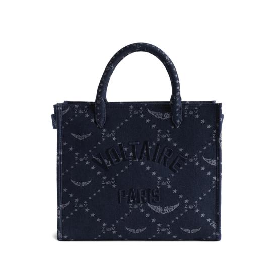 26SS 자딕앤볼테르 토트백 LWBA04248 SILEN BLUE WHITE