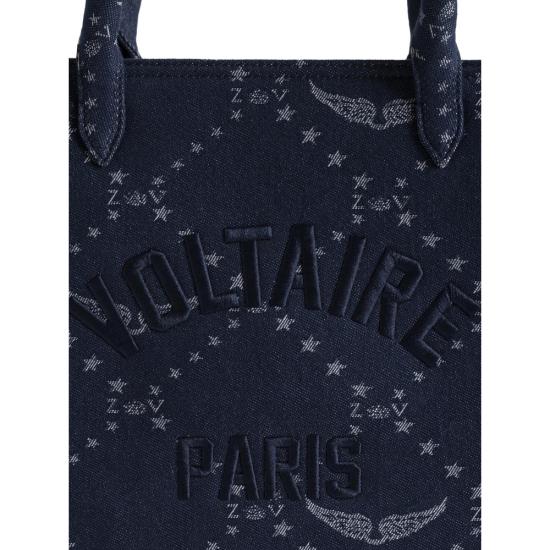 26SS 자딕앤볼테르 토트백 LWBA04248 SILEN BLUE WHITE - ZADIG & VOLTAIRE