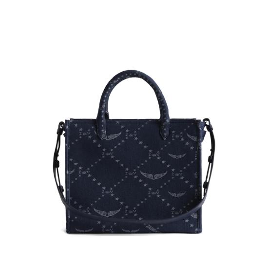 26SS 자딕앤볼테르 토트백 LWBA04248 SILEN BLUE WHITE - ZADIG & VOLTAIRE