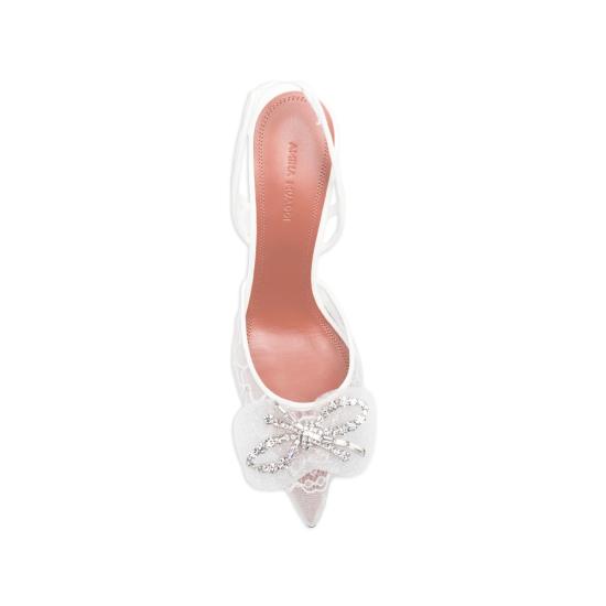 26SS 아미나 무아디 힐/펌프스 ROSIE LACE SLI 95 IVORY WHITE - AMINA MUADDI