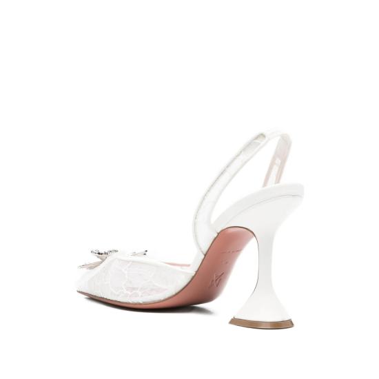 26SS 아미나 무아디 힐/펌프스 ROSIE LACE SLI 95 IVORY WHITE - AMINA MUADDI